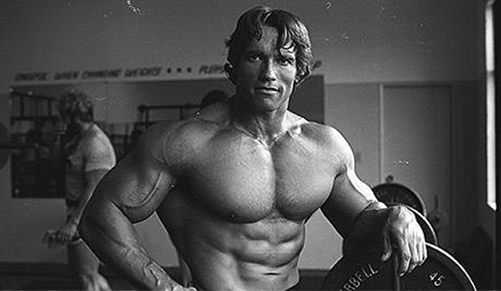 Shirtless Arnold Schwarzenegger
